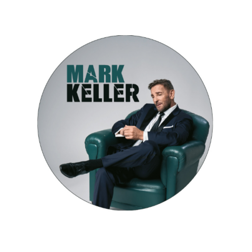 Magnet 2 Mark Keller Fan-Magnet „Sessel-Motiv“.